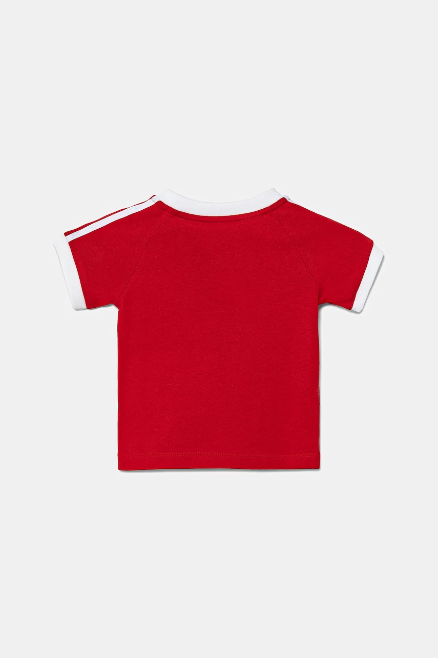 Детская хлопковая футболка adidas Originals цвет красный с аппликацией JY0146 Детская хлопковая футболка adidas Originals цвет красный с аппликацией JY0146