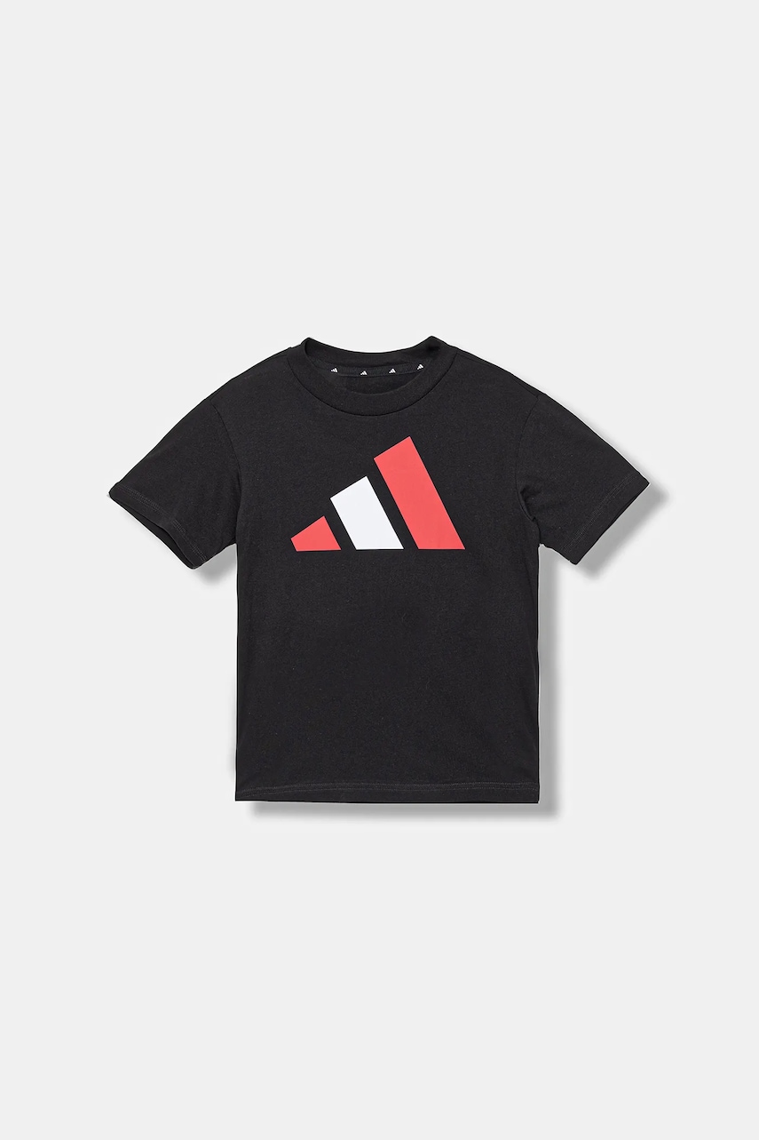 adidas tricou copii culoarea negru, cu imprimeu, JY0297