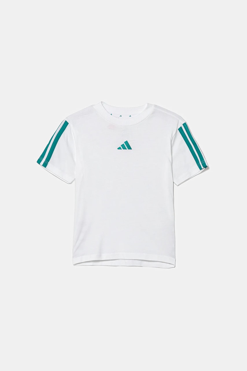 adidas tricou de bumbac pentru copii culoarea alb, cu imprimeu, JY4970
