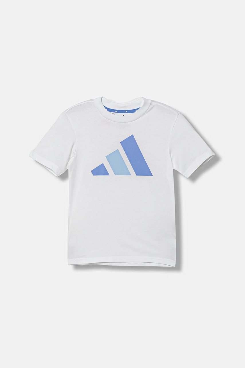 adidas tricou de bumbac pentru copii culoarea alb, cu imprimeu, KB7310
