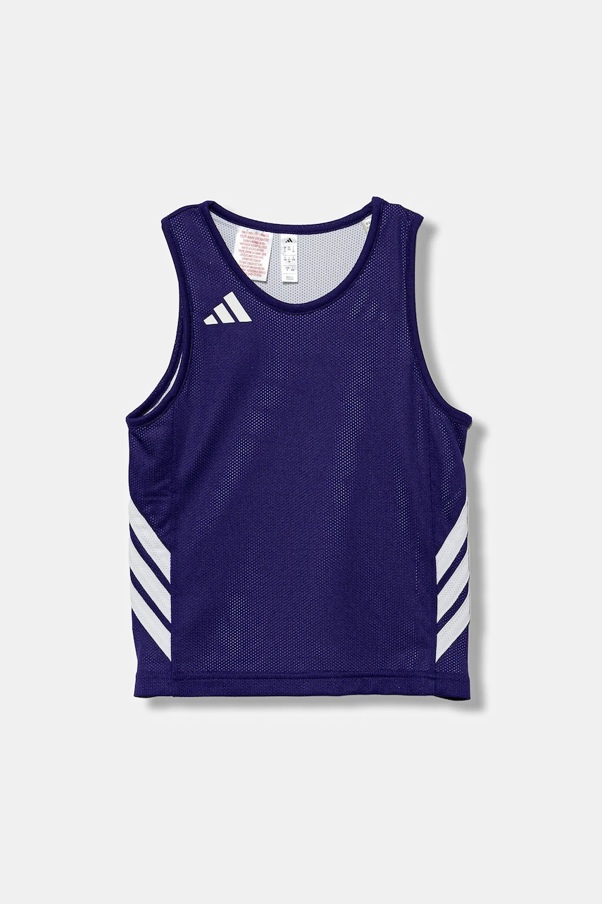 Levně Dětské top adidas Originals fialová barva, s aplikací, KC6974
