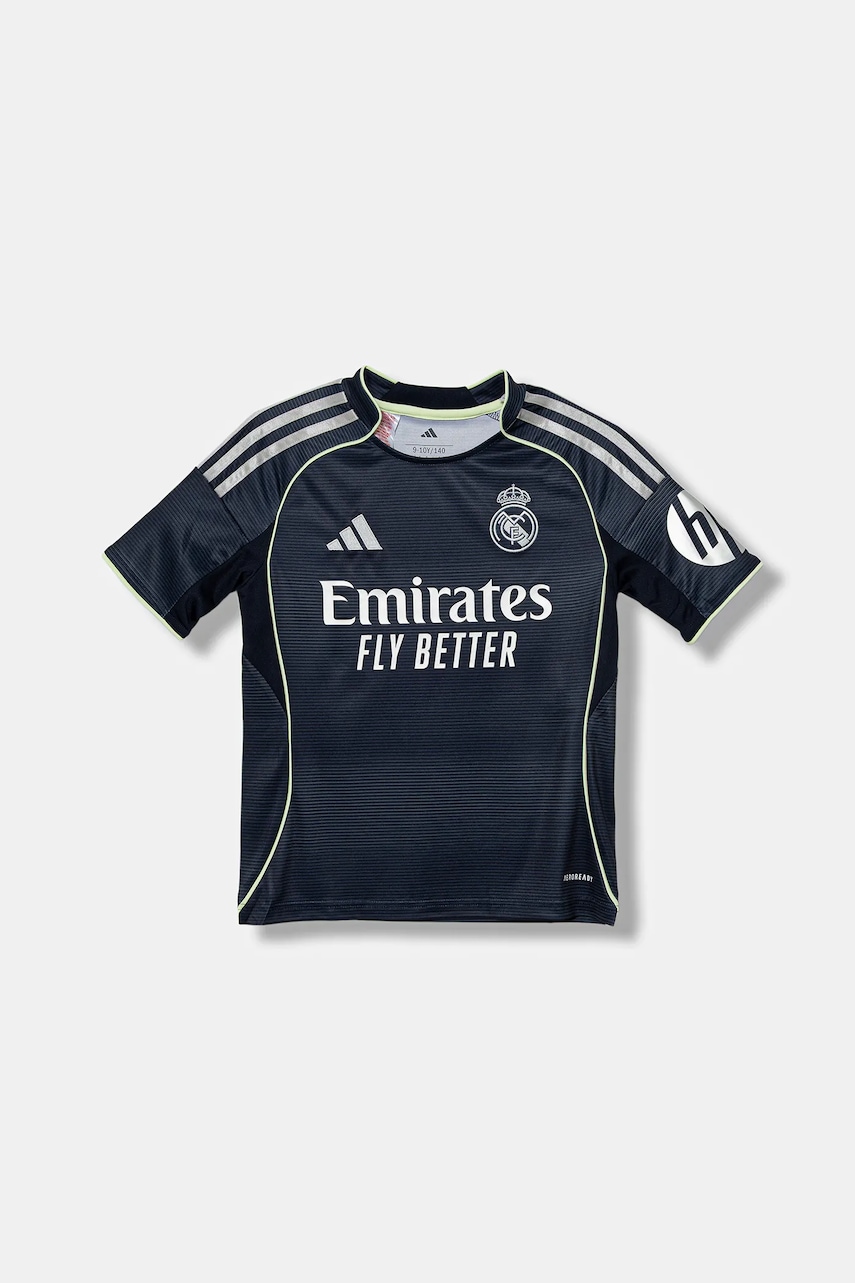 adidas Performance tricou copii REAL MADRID culoarea bleumarin, cu imprimeu, JP3947