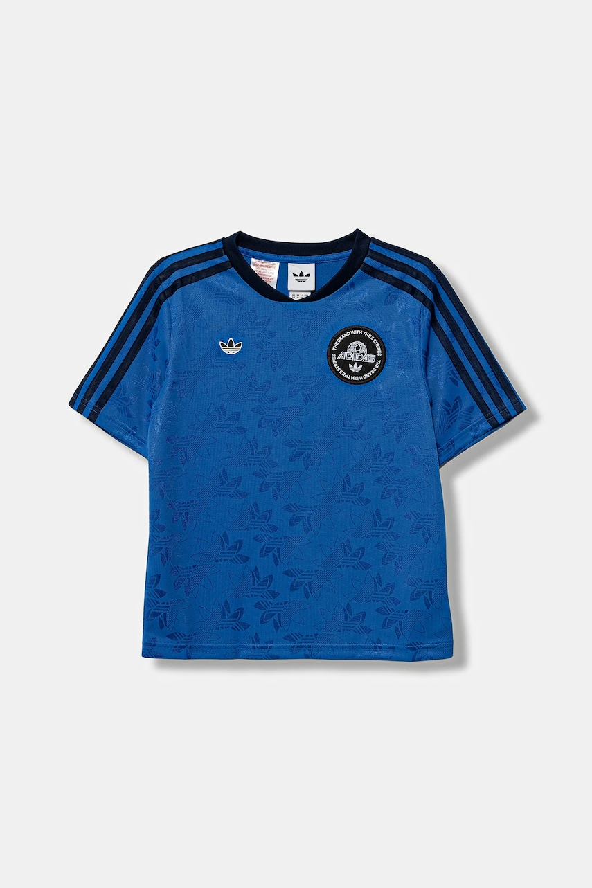 Levně Dětské tričko adidas Originals modrá barva, JV7681
