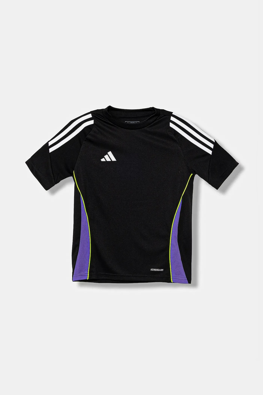 Детская футболка adidas Performance цвет чёрный узор JW4368 Детская футболка adidas Performance цвет чёрный узор JW4368