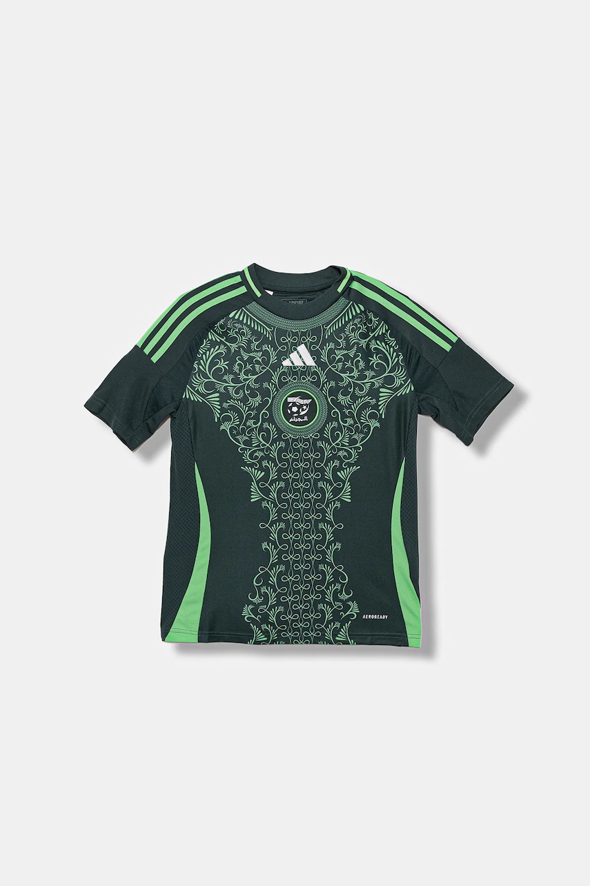 Детская футболка adidas Performance FAF цвет зелёный узор IT2736 Детская футболка adidas Performance FAF цвет зелёный узор IT2736