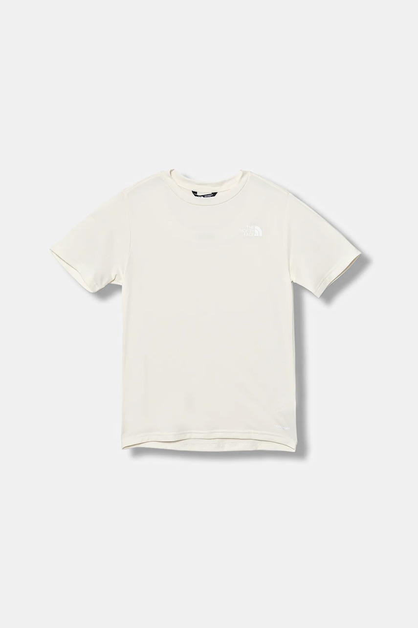 The North Face tricou copii TEEN NEW 24/7 SS TEE culoarea alb, cu imprimeu, NF0A8DF2QLI1