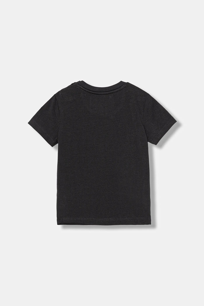 Футболка для младенцев Calvin Klein Jeans цвет чёрный с принтом IN0IN00334 Футболка для младенцев Calvin Klein Jeans цвет чёрный с принтом IN0IN00334