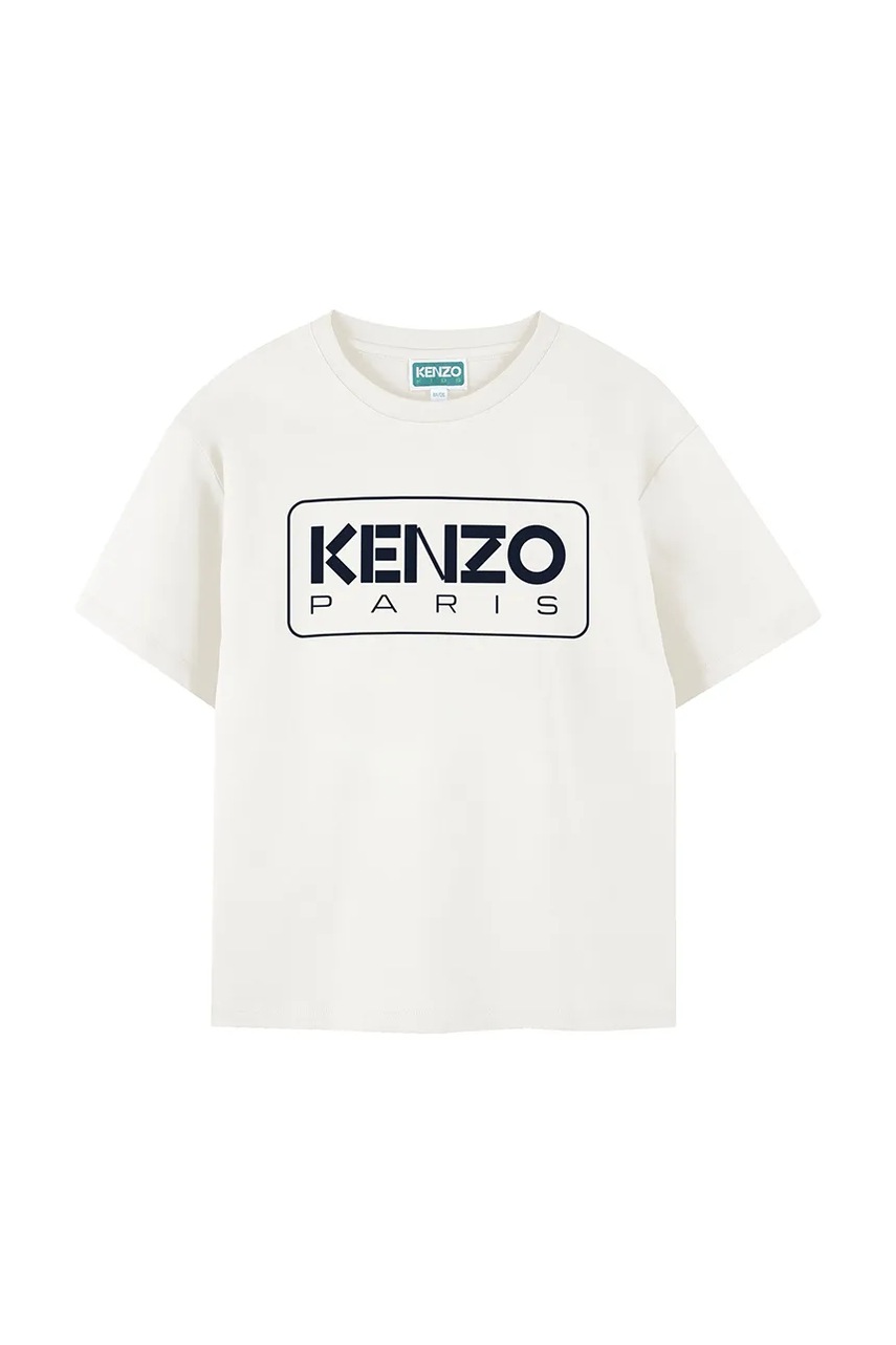 Kenzo Kids tricou de bumbac pentru copii culoarea alb, cu imprimeu, K61494