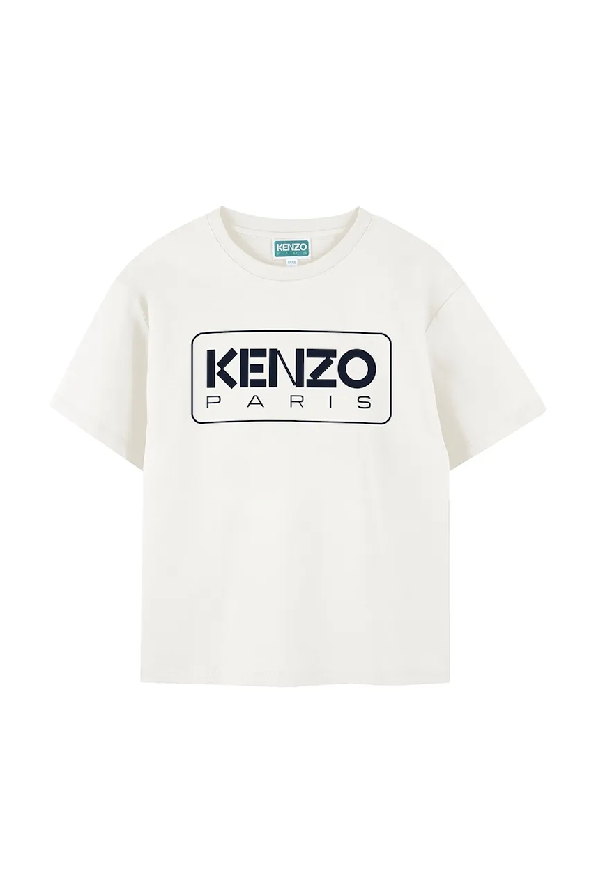 Kenzo Kids tricou de bumbac pentru copii culoarea alb, cu imprimeu, K61494