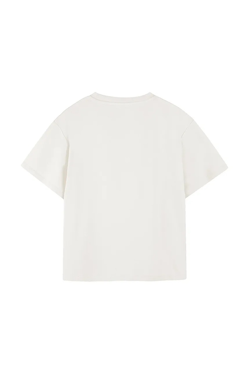 Детская хлопковая футболка Kenzo Kids цвет белый с принтом K61494 Детская хлопковая футболка Kenzo Kids цвет белый с принтом K61494