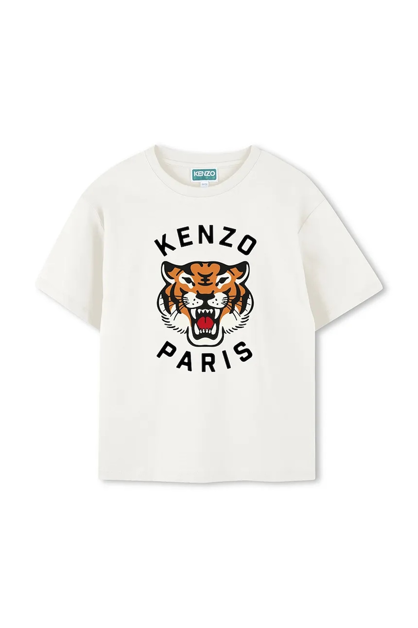 Kenzo Kids tricou de bumbac pentru copii culoarea alb, cu imprimeu, K61505