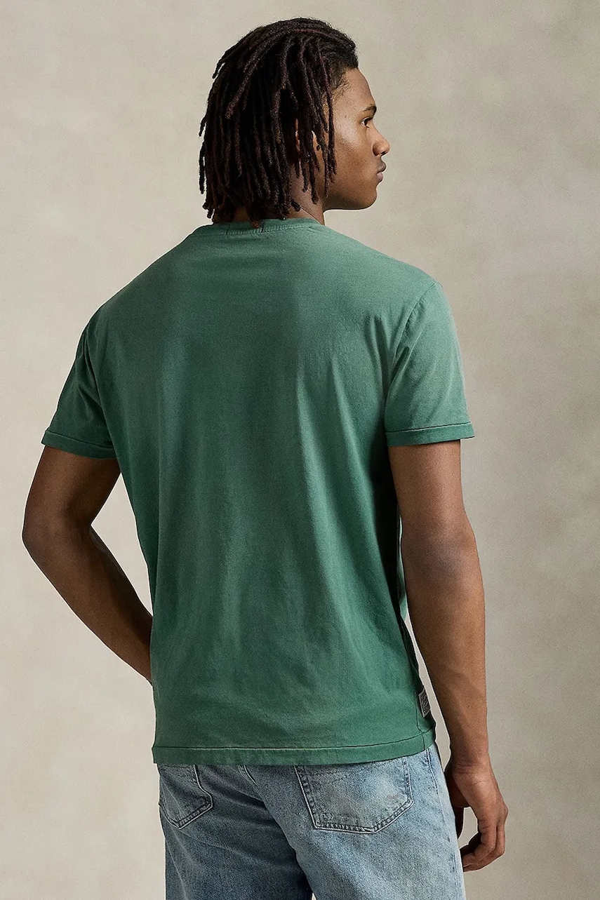 Футболка Polo Ralph Lauren цвет зелёный с принтом 710972668 Футболка Polo Ralph Lauren цвет зелёный с принтом 710972668