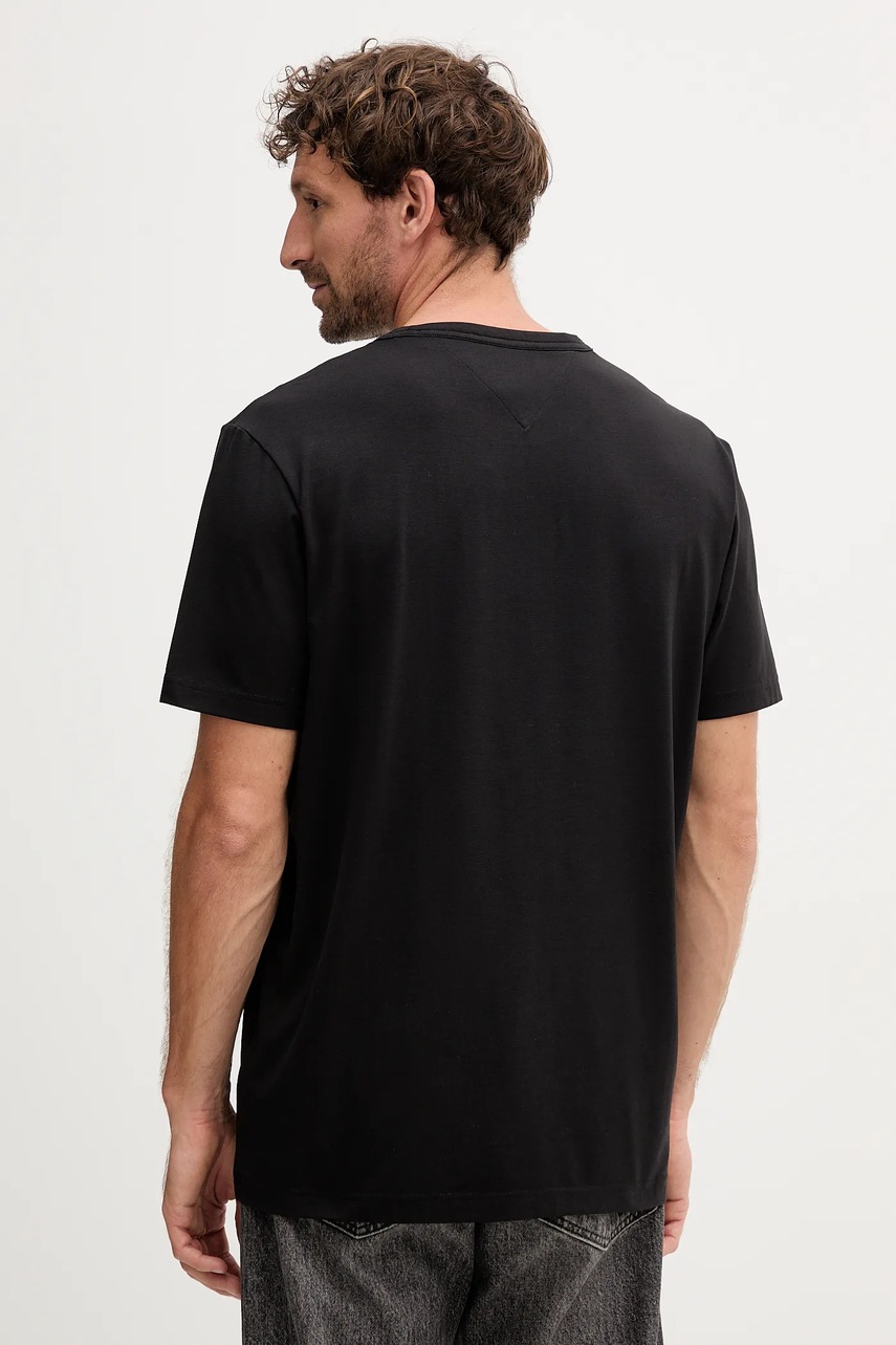 Футболка Tommy Hilfiger цвет чёрный однотонная MW0MW37313