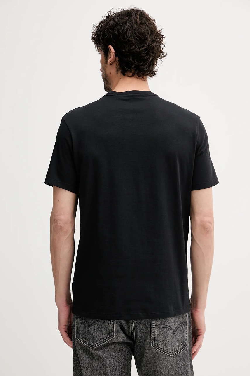 Хлопковая футболка Calvin Klein цвет чёрный с принтом LV04RC852G