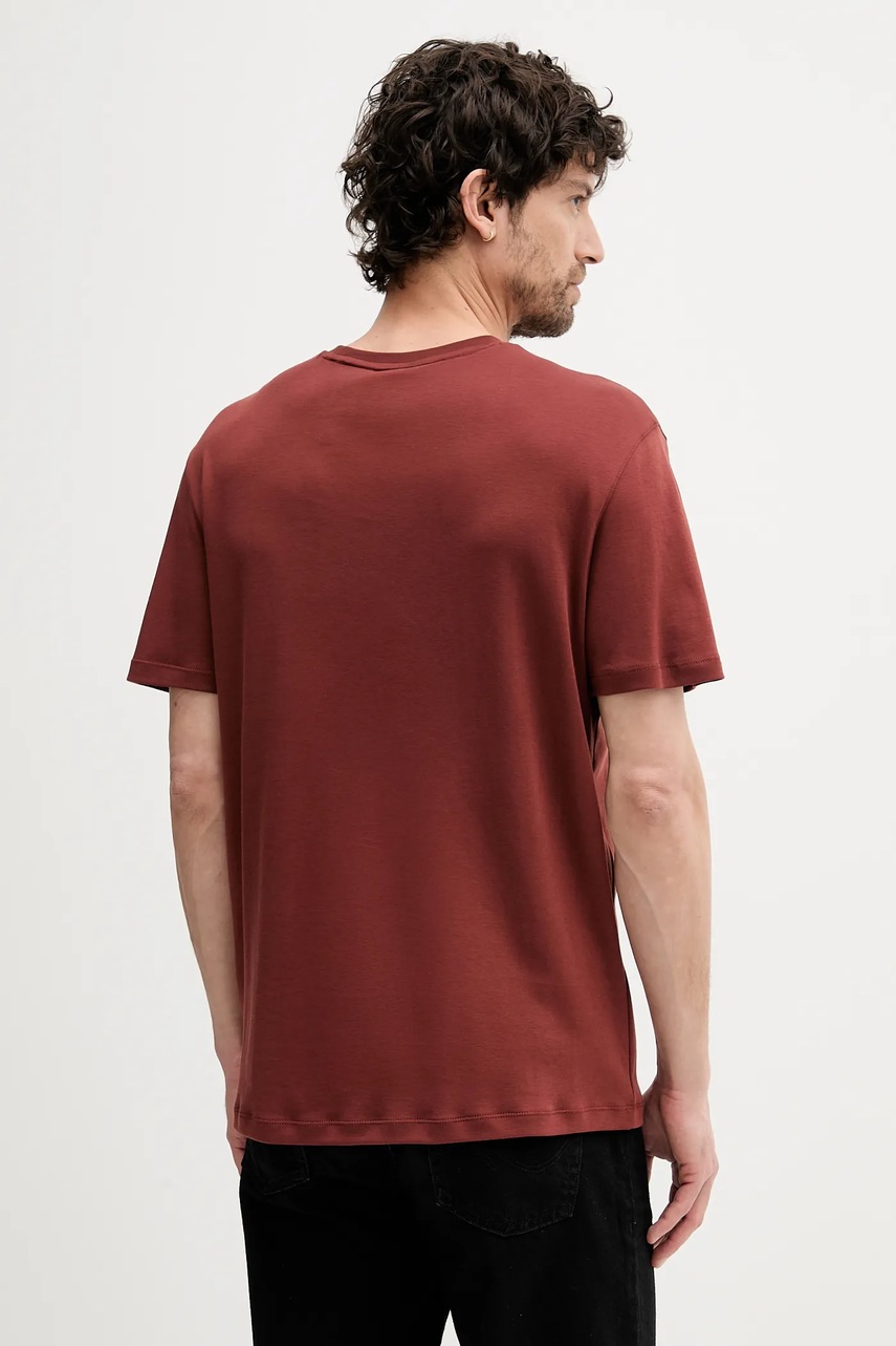 Хлопковая футболка Calvin Klein цвет красный однотонная LV04LB275G