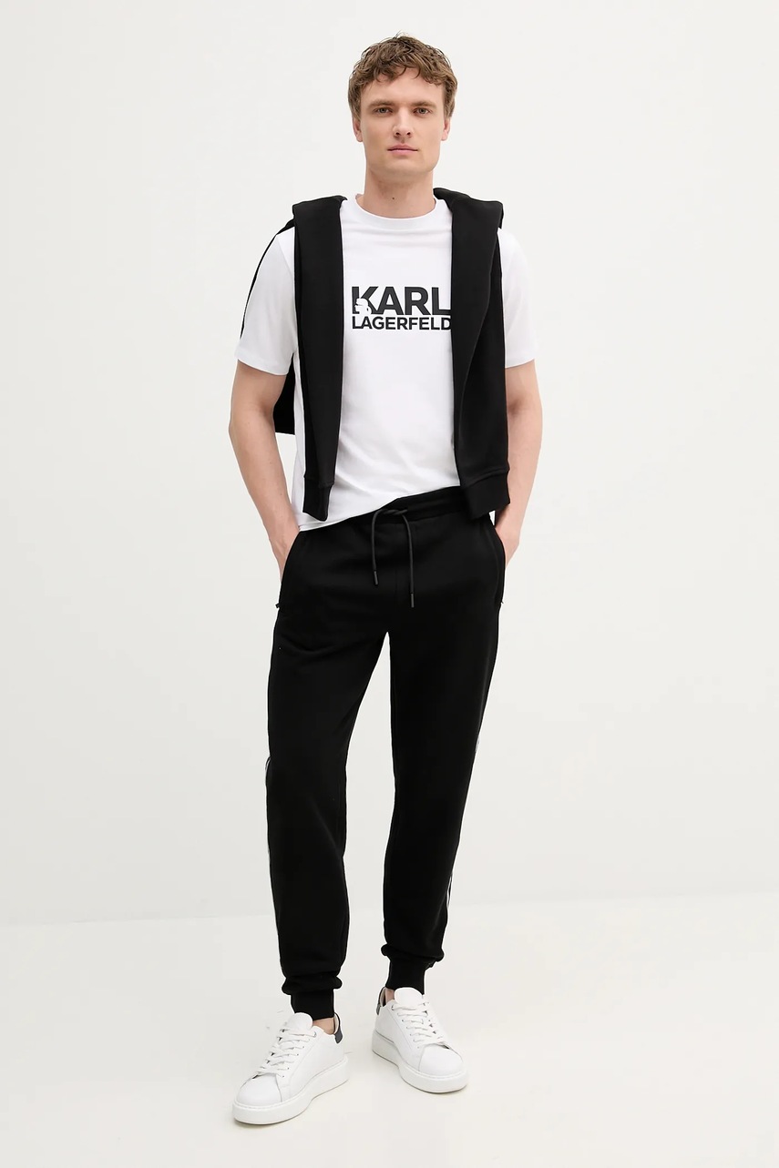 Футболка Karl Lagerfeld цвет белый с принтом 553235.755087