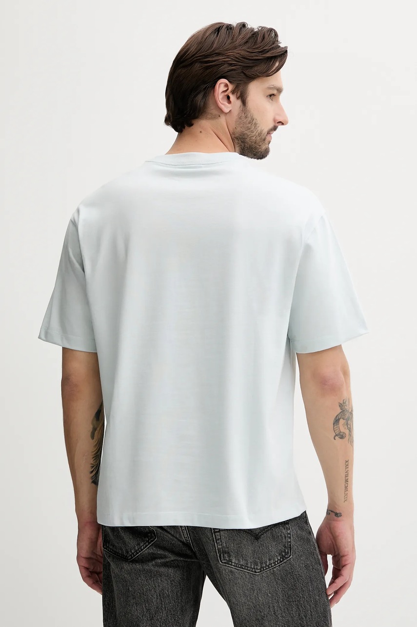 Хлопковая футболка Calvin Klein Jeans цвет серый с аппликацией LV04RC225G