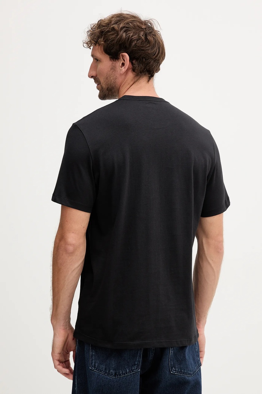 Хлопковая футболка Calvin Klein Jeans цвет чёрный с принтом LV04RC859G