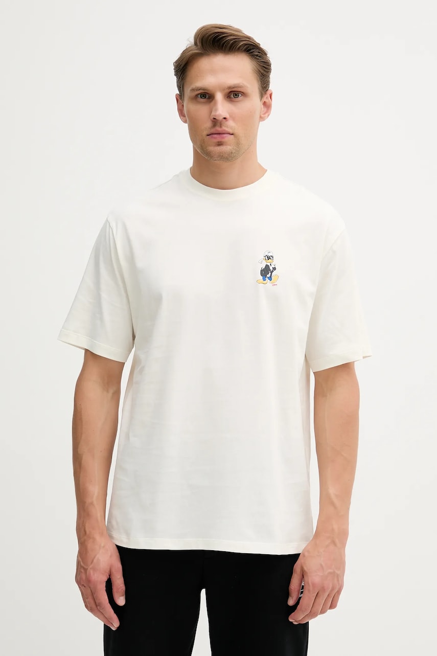 Karl Lagerfeld tricou din bumbac DISNEY culoarea bej, cu imprimeu, 553270.755098