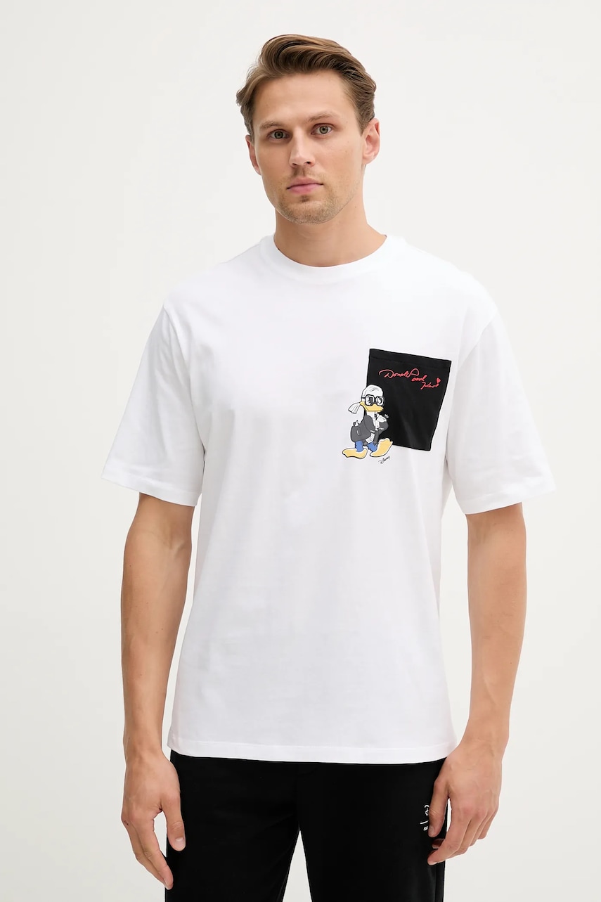 Karl Lagerfeld tricou din bumbac DISNEY culoarea alb, cu imprimeu, 553270.755097