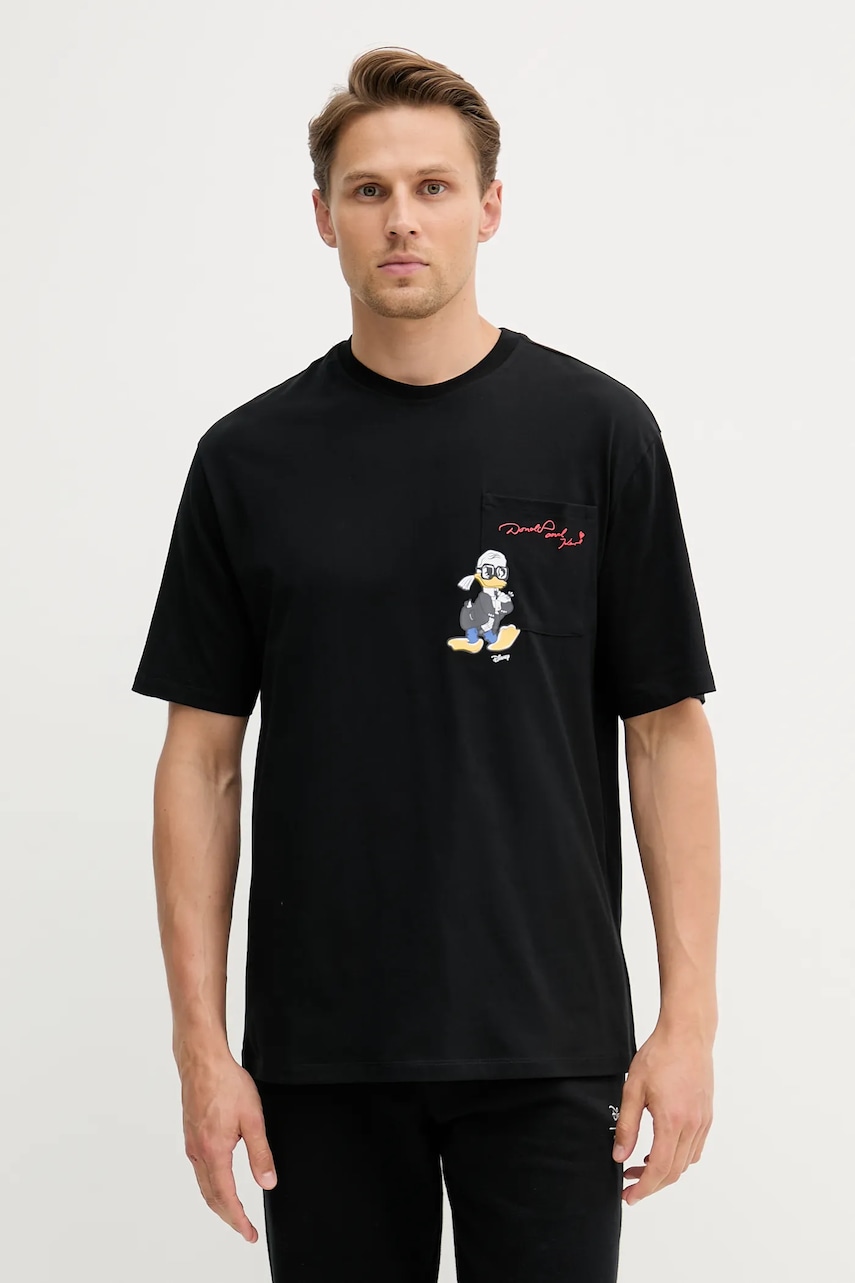 Karl Lagerfeld tricou din bumbac DISNEY culoarea negru, cu imprimeu, 553270.755097