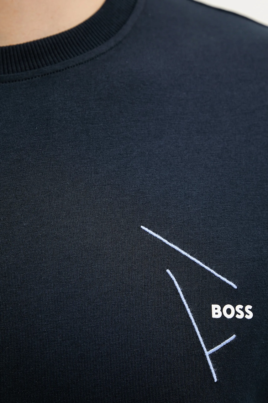 Bavlněné tričko BOSS Orange Te_section