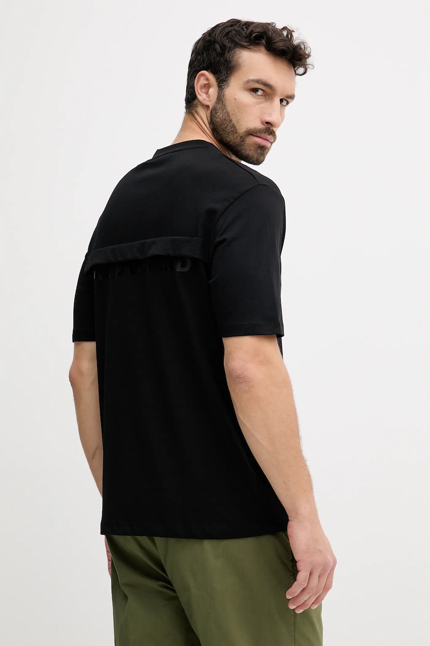 Karl Lagerfeld tricou din bumbac culoarea negru, uni, 553225.755139