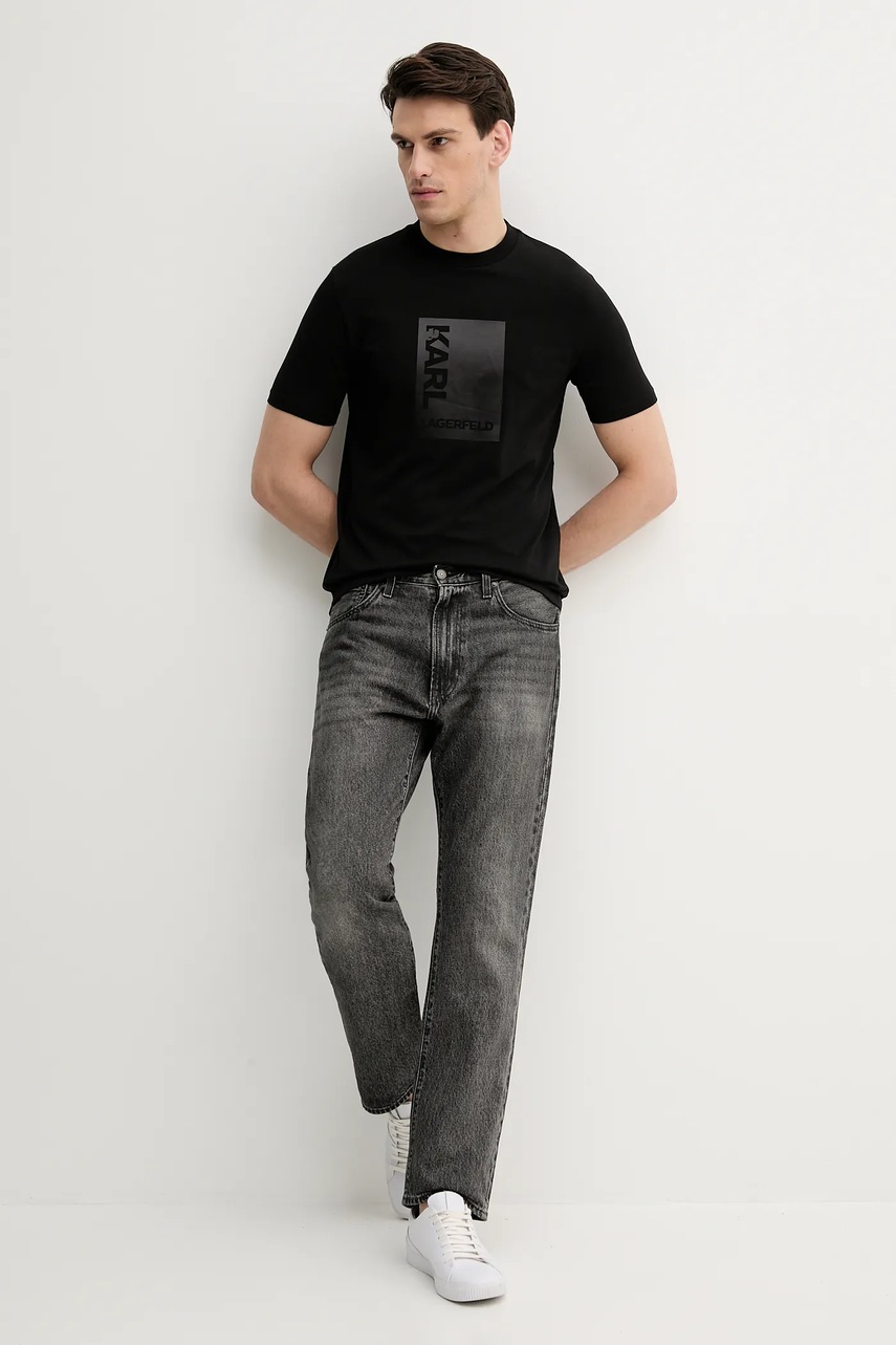 Футболка Karl Lagerfeld цвет чёрный с принтом 553235.755038