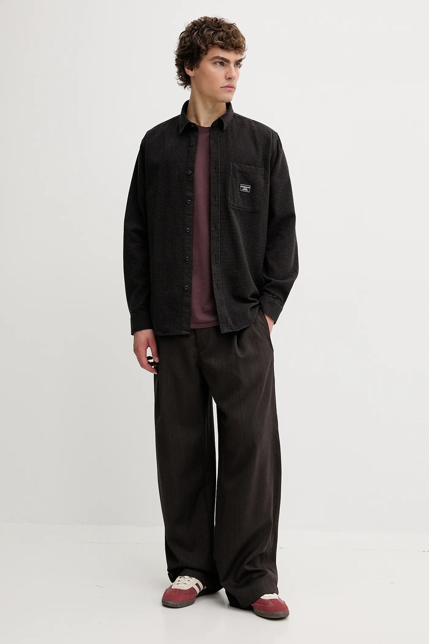 Хлопковая футболка Tommy Jeans цвет коричневый с принтом DM0DM22060