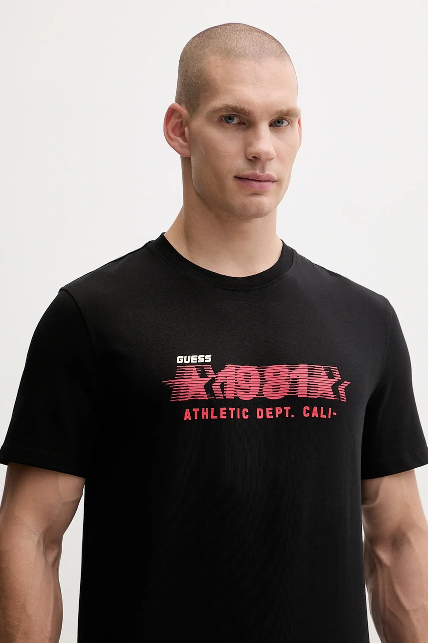 Bavlněné tričko Guess ADELMO