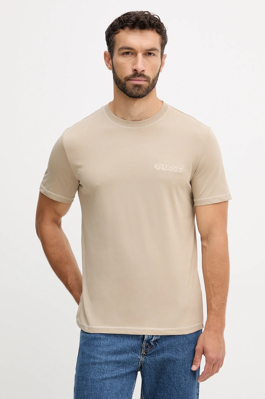 Βαμβακερό μπλουζάκι Guess