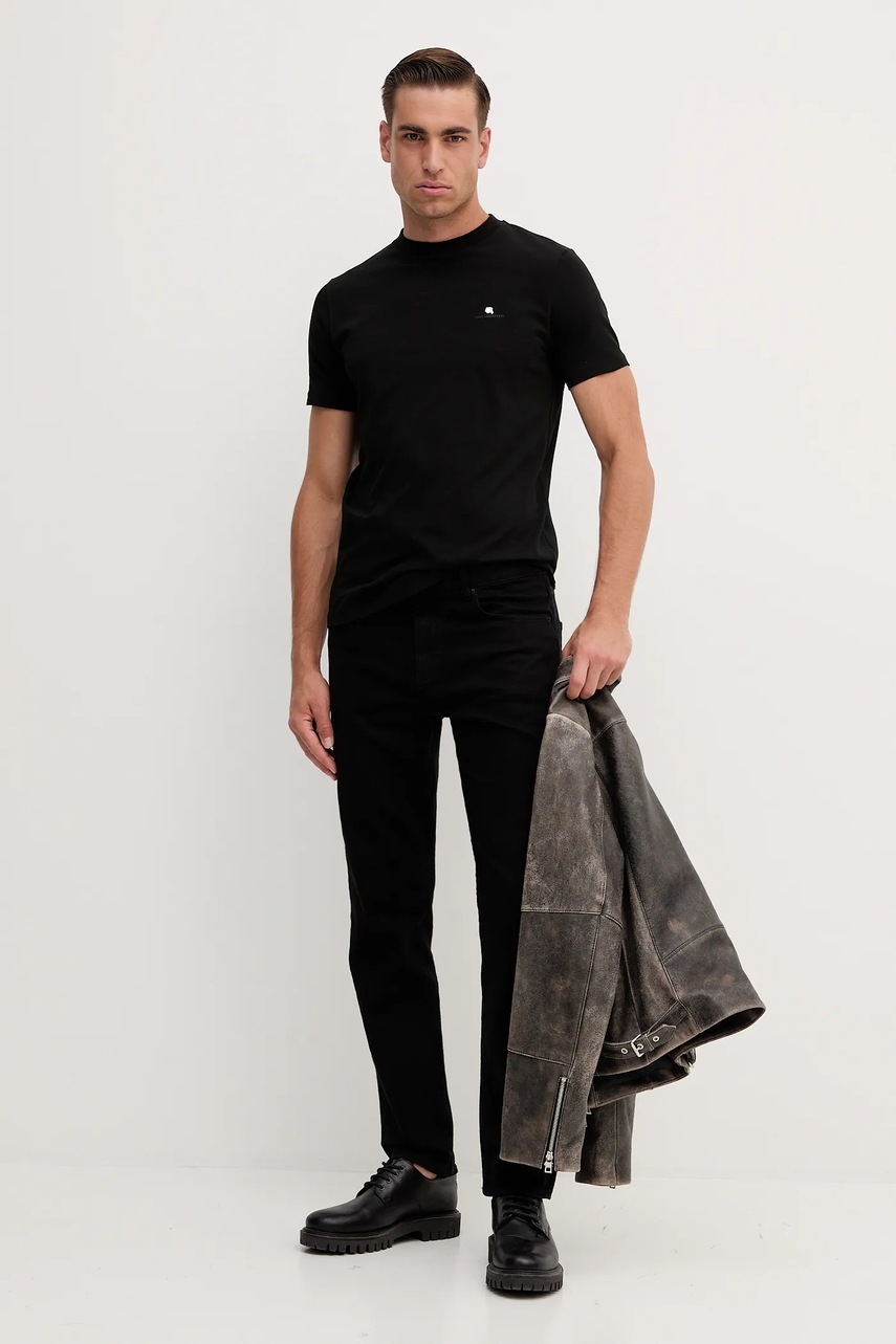 Футболка Karl Lagerfeld цвет чёрный однотонная 554235.755053