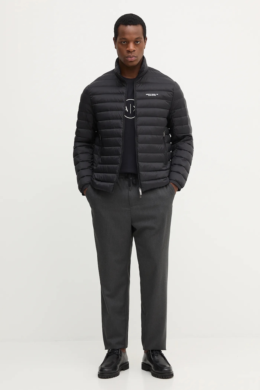 Хлопковая футболка Armani Exchange цвет чёрный с принтом XM001853 AF10356 Хлопковая футболка Armani Exchange цвет чёрный с принтом XM001853 AF10356
