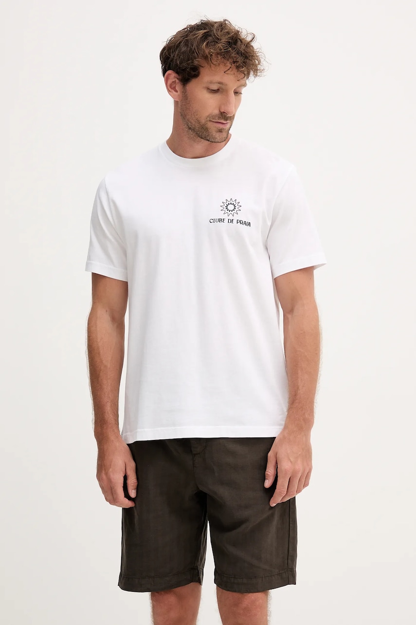 Frescobol Carioca tricou din bumbac culoarea alb, cu imprimeu, 2578.01