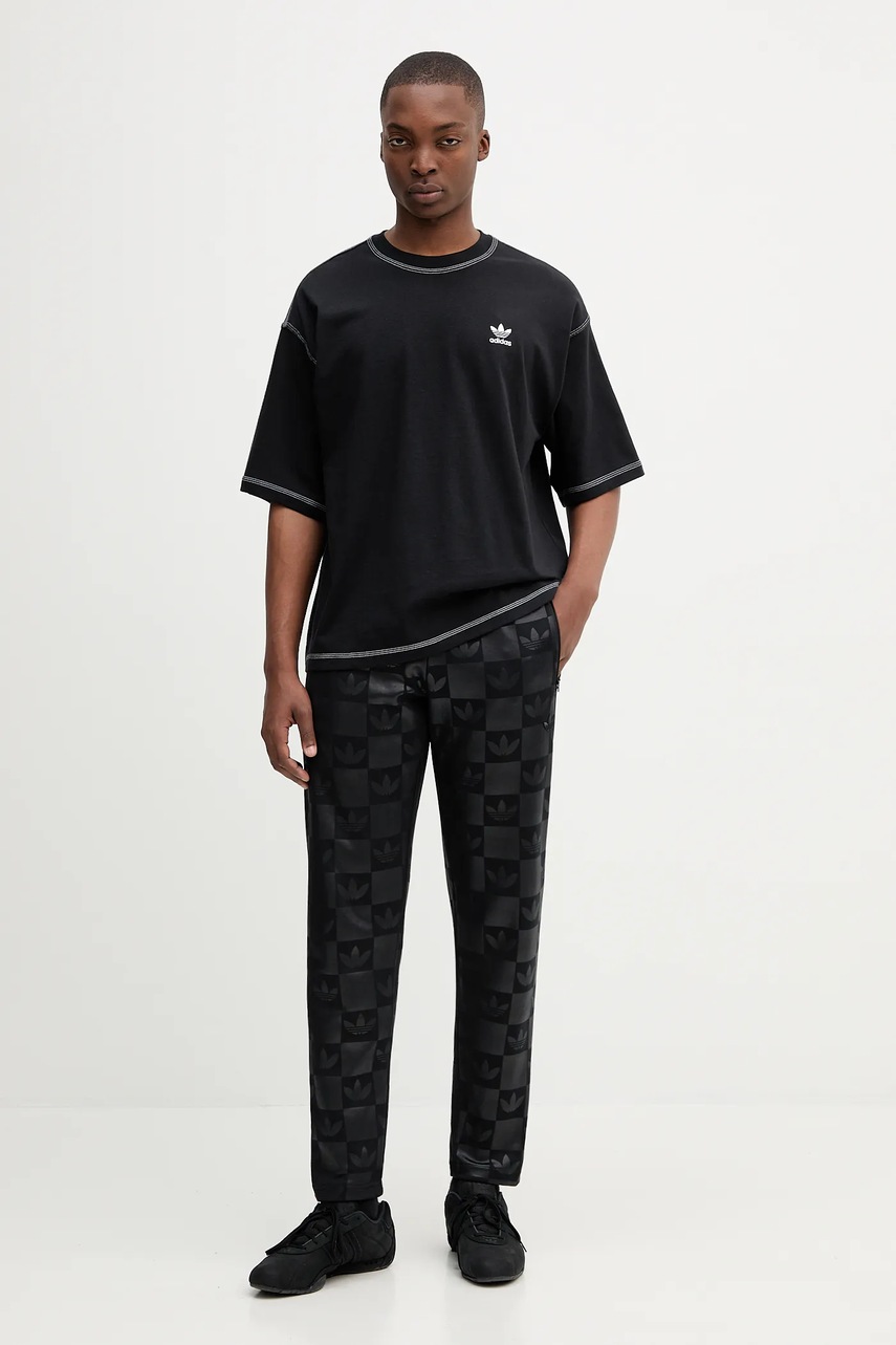 Хлопковая футболка adidas Originals Essentials цвет чёрный однотонная JW0971