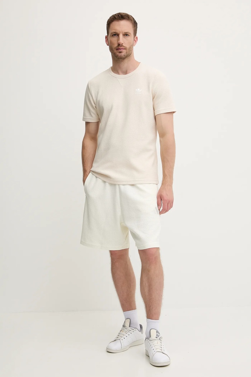 Футболка adidas Originals Essentials цвет бежевый однотонная JW3514