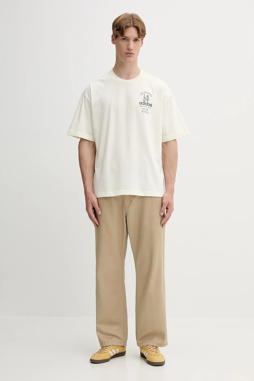 Футболка adidas Originals Asd Fastbrk Tee цвет жёлтый с принтом JW6643 Футболка adidas Originals Asd Fastbrk Tee цвет жёлтый с принтом JW6643