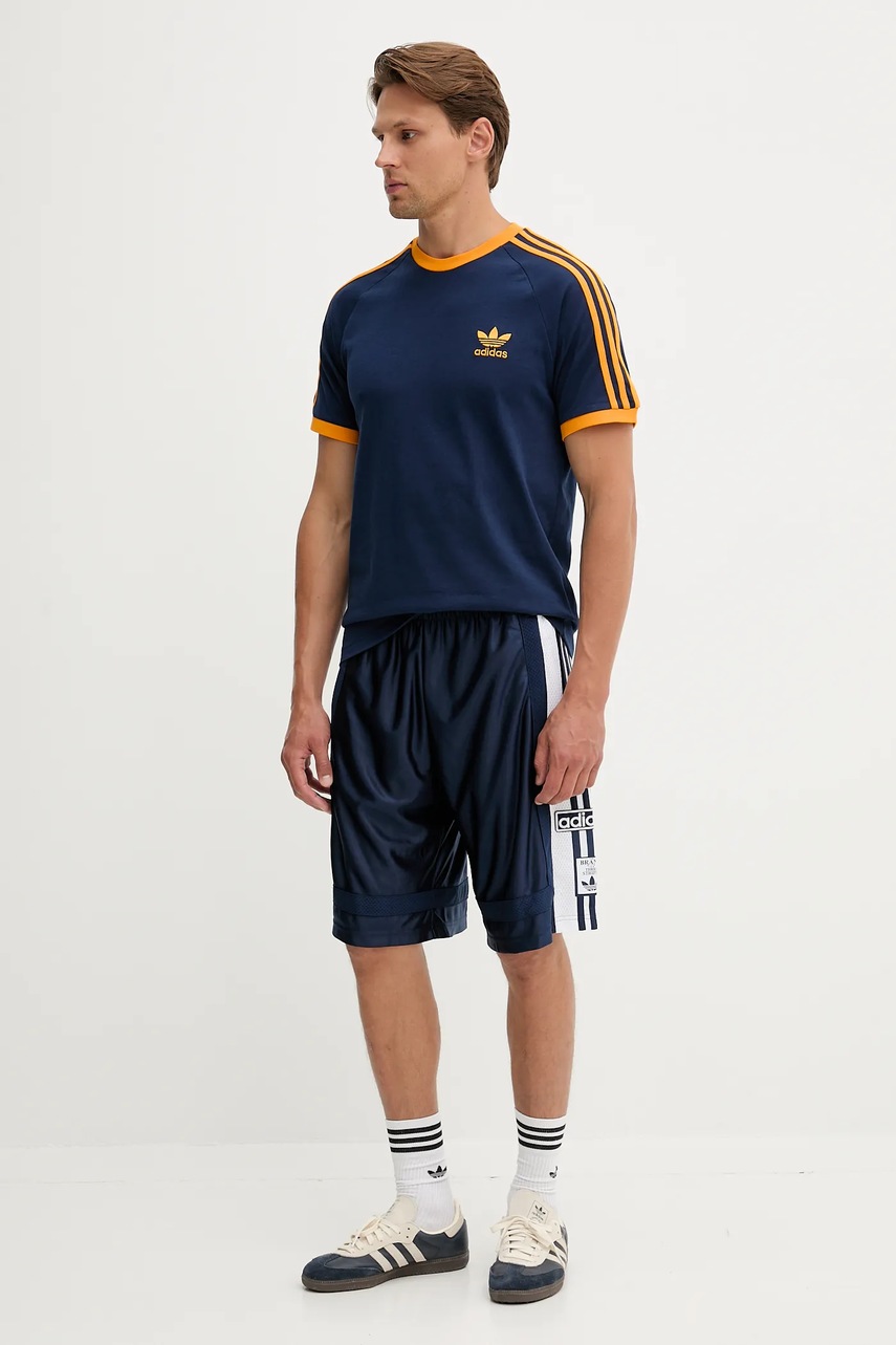 Футболка adidas Originals 3-Stripes цвет синий с аппликацией KA0472