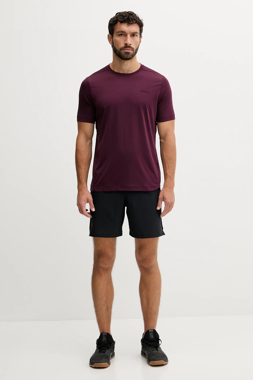 Футболка для тренинга Calvin Klein Performance цвет фиолетовый с принтом LVGMS5K176