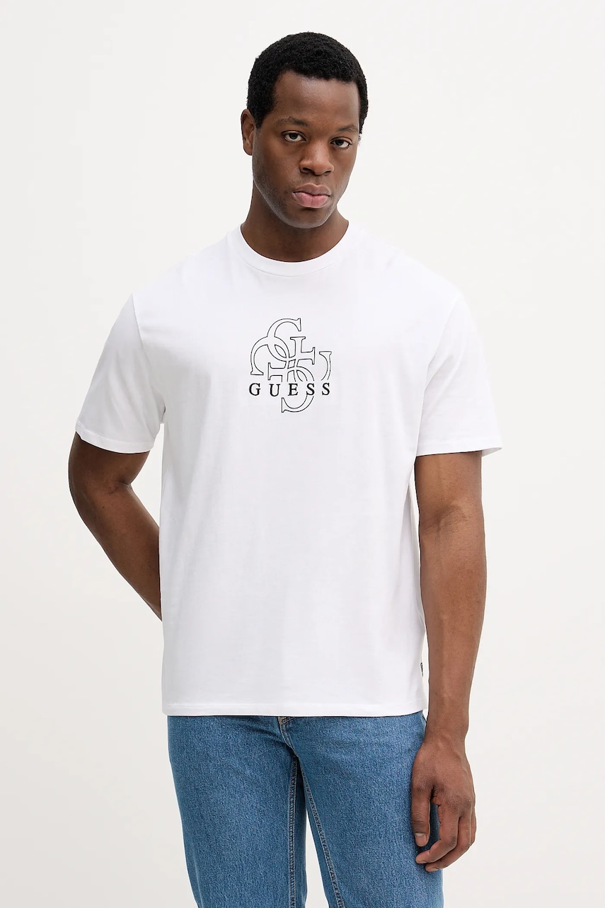 Guess t-shirt in cotone uomo colore bianco M5BI76 I3Z14