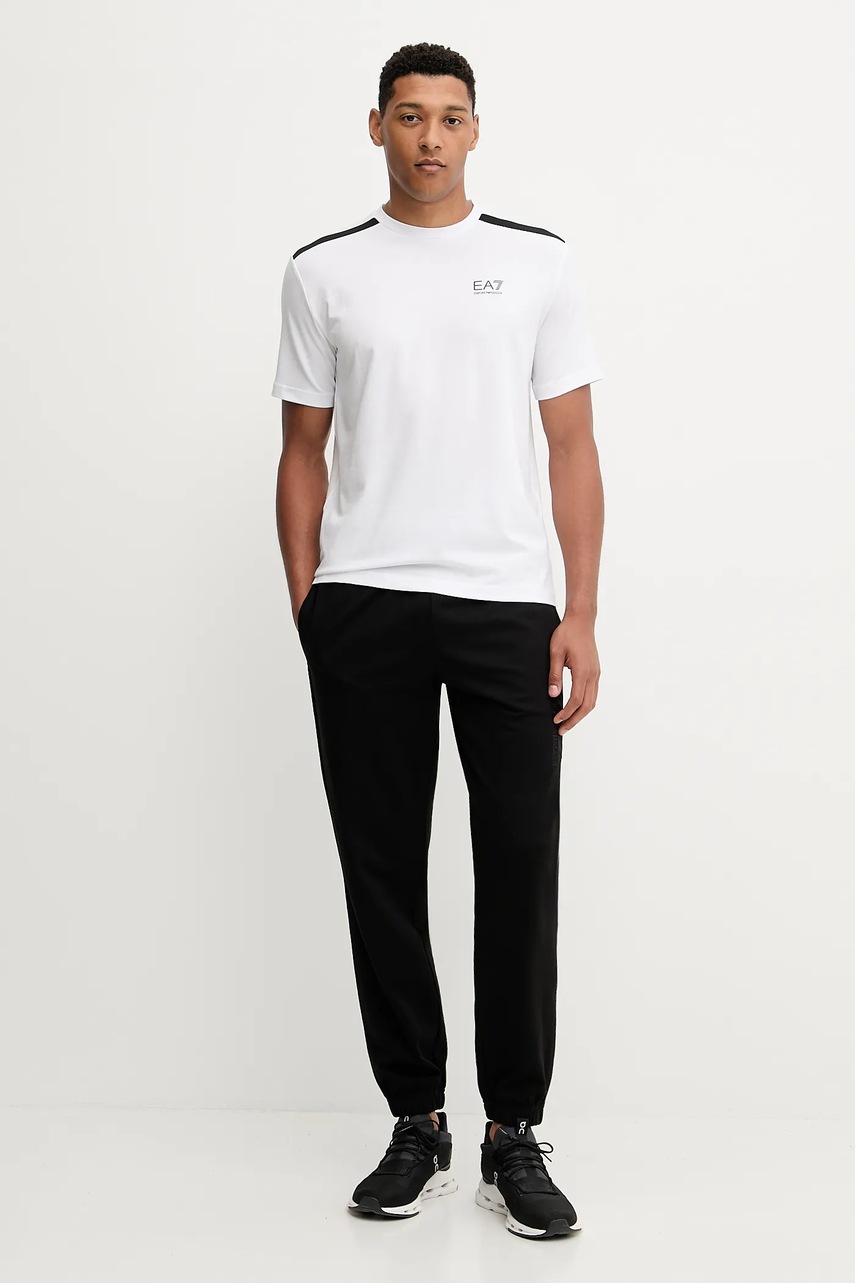 Футболка EA7 Emporio Armani цвет белый с принтом AF13956.7M000656