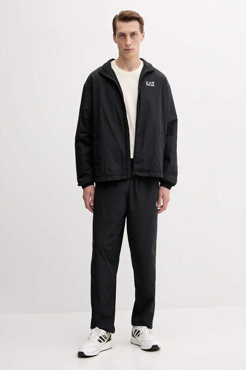 Хлопковая футболка EA7 Emporio Armani цвет бежевый с аппликацией AF13741.7X000127 Хлопковая футболка EA7 Emporio Armani цвет бежевый с аппликацией AF13741.7X000127
