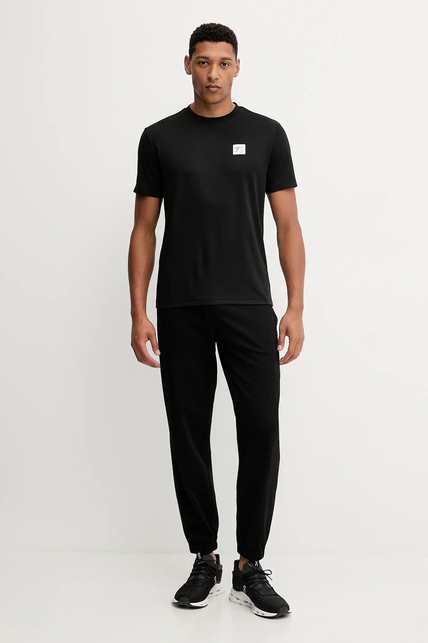 Футболка EA7 Emporio Armani цвет чёрный однотонная AF24318.7X000041