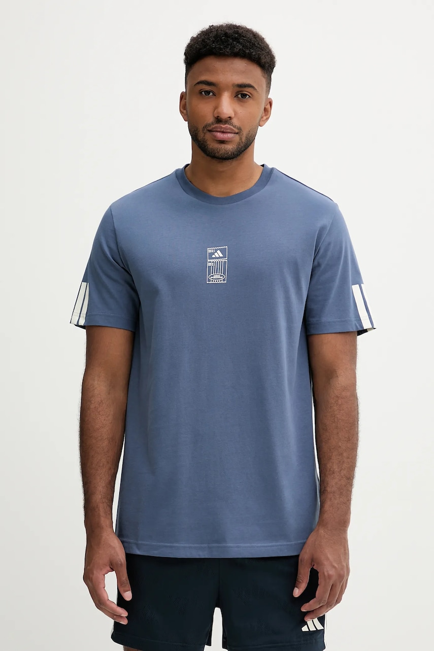 adidas tricou Stadium Ticket Loose Graphic T-Shirt cu imprimeu, JM6472