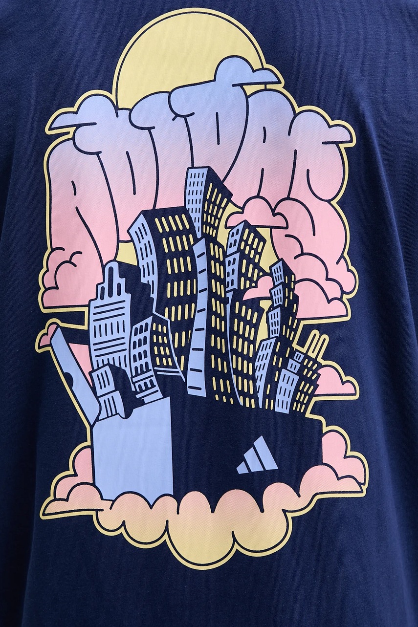 Bavlněné tričko adidas 90S CITY (obrázek 6)