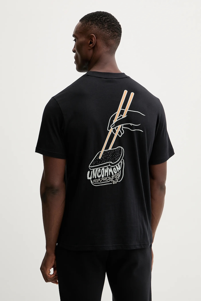 Napapijri tricou din bumbac S-Yukis culoarea negru, cu imprimeu, NP0A89259411