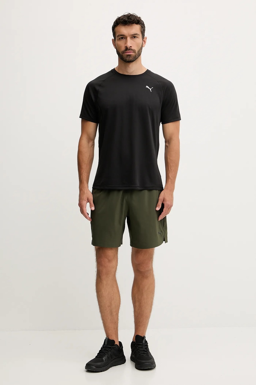 Футболка для тренинга Puma цвет чёрный с принтом 526600
