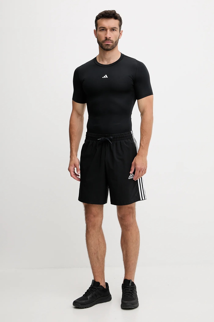 Футболка для тренинга adidas Performance Techfit цвет чёрный однотонная JP4674