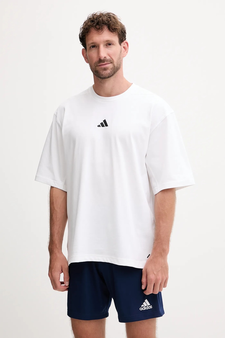 Футболка для тренинга adidas Performance POWER цвет белый узор JV9683