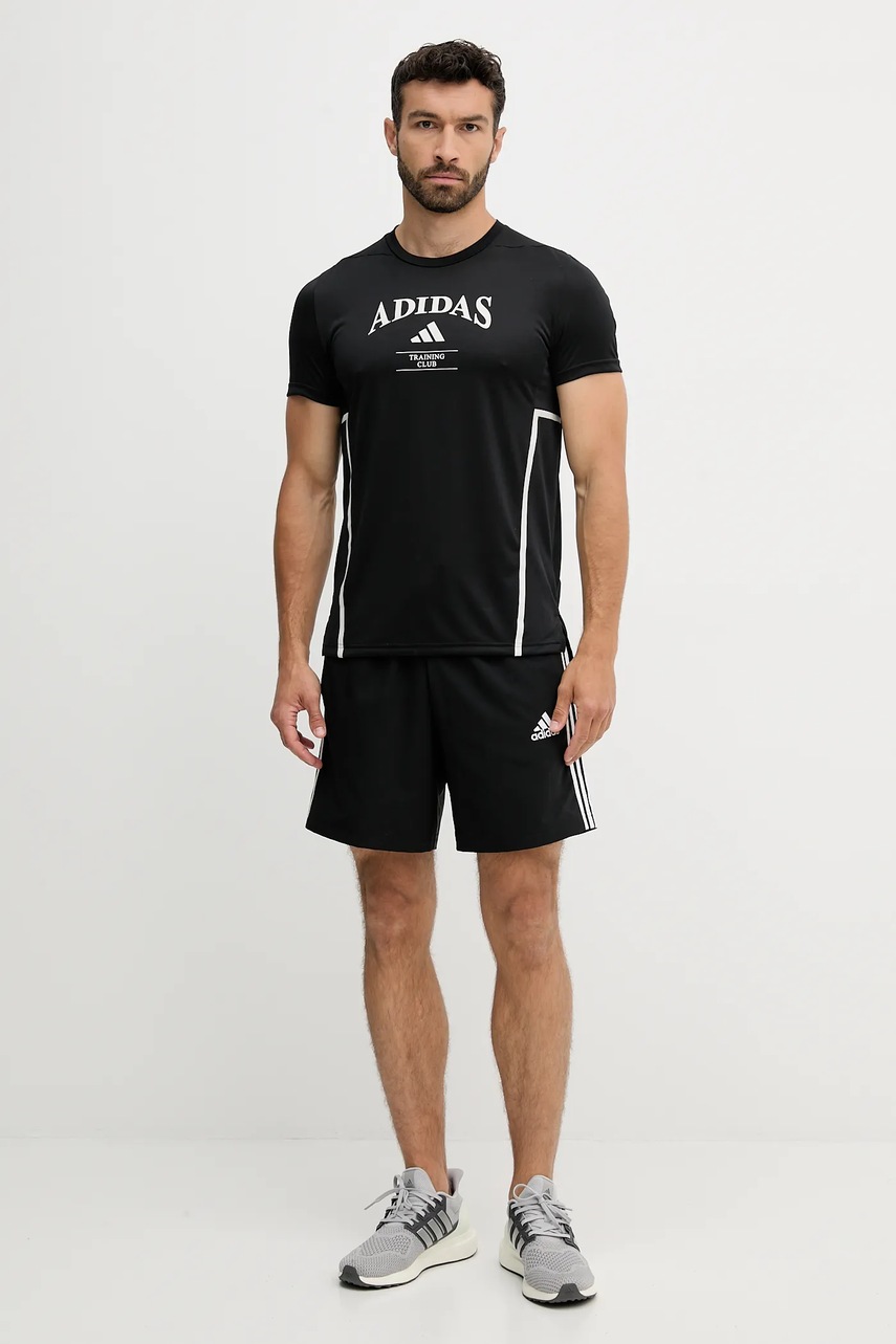 Футболка для тренировок adidas Performance Designed for Training цвет чёрный узор KA5284